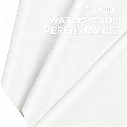 BBJ WRAPS Flower Wrapping Paper Solid Color, Waterproof Korean Bouquet Wrapping Paper Floral Paper Wrap Florist Supplies, 20 Sheets, 20.8x22.0 inch (White)