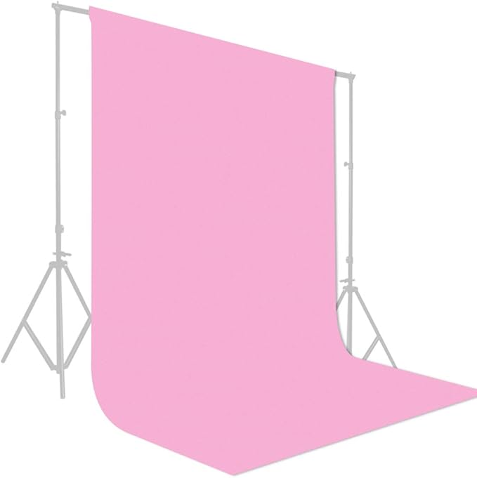 GFCC Pink Backdrop - 8FTX10FT Polyester Pink Photo Backdrop for Photoshoot Background for Photography Screen Video Recording Picture Background