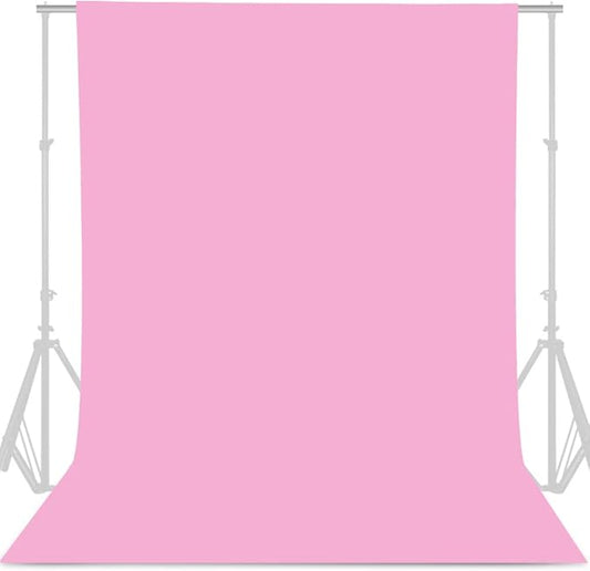 GFCC Pink Backdrop Photography Background - 10ftx10ft Pink Photo Backdrop for Photoshoot Photography Background Screen Video Recording Curtain