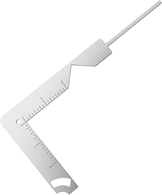 Book Cover Guide, 5 in 1 Bookbinding Tools, Stainless Steel Metal Bookbinding Cover Tool, Scrapbook Album Making Tool Ruler for Making Book Album Covers Out of Chipboard Simple