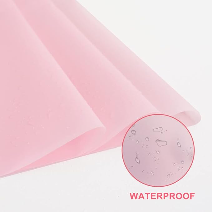 BEISHIDA 20 PCS Pink Floral Wrapping Paper-Matte Waterproof Flower Wrapping Paper Bouquet for Florist Supplies, DIY Crafts, Gift Packaging, Wedding, Birthday Gift