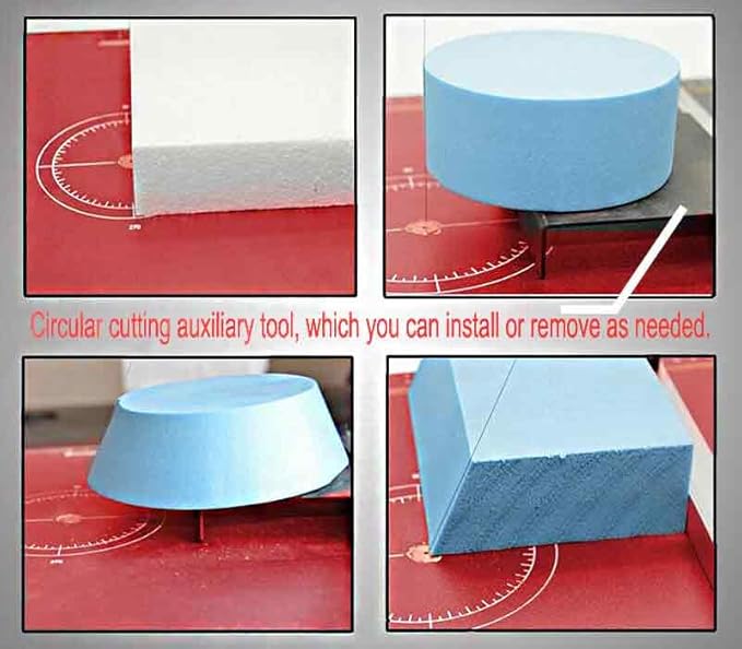 110V Hot Wire Foam Cutter with Scale, 30.7" ×15 ", 36W Professional Heat Cutting Machine for Foam, Sponge, EPE, Ribbon, KT Board, Adjustable Angle and Temperature
