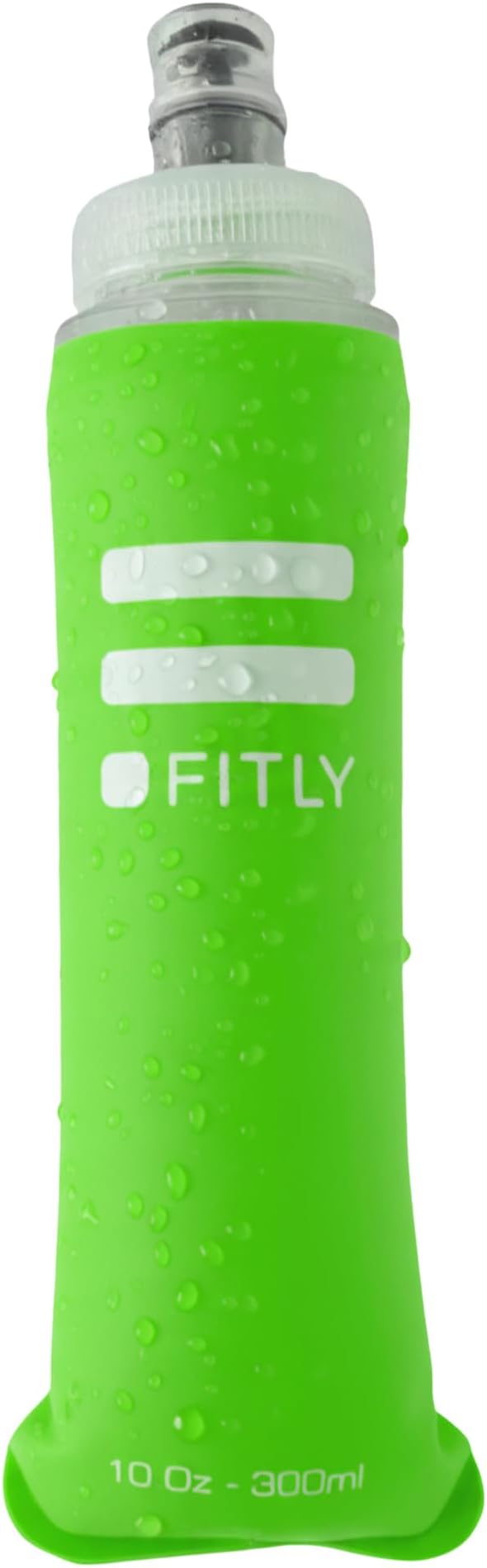 FITLY Soft Flask - Shrink As You Drink Soft Water Bottle for Hydration Pack - Folding Water Bottle Ideal for Running, Hiking, Cycling, Climbing & Rigorous Activity