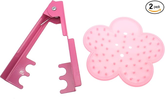 1 Set Rose Stem Leaf Thorn Stripper Stripping Tool Thorn Remove (Pink)
