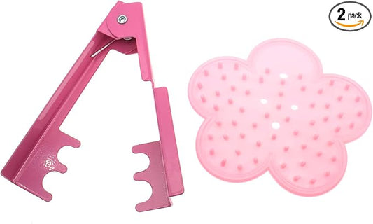 1 Set Rose Stem Leaf Thorn Stripper Stripping Tool Thorn Remove (Pink)