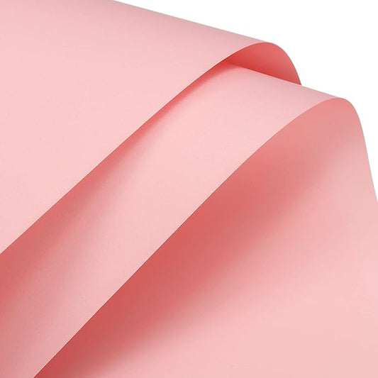 MECCANIXITY 10 Pcs Flower Wrapping Paper 22.8x22.8 Inch Waterproof Florists Wrapping Paper for Florist Bouquet Supplies, DIY Crafts, Gift/Gift Box Packaging Red Pink