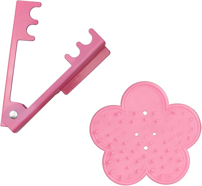1 set Rose Leaf Thorn Stripper Removal Flower Floral of Thorn Tools Bouquet Holder Pruners Flower Shop Strip Off Floral Tools(Pink)