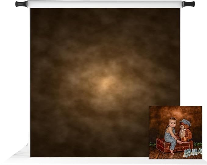 Kate 8x8ft Abstract Photography Backdrop Brown Painted Background Portrait Backdrop for Photographer