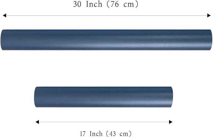 LaRibbons Blue Wrapping Paper, Mini Roll-17 Inch x 33 Feet, Solid Color Pearly-Lustre Christmas Gift Wrap Paper Rolls, Perfect for Holiday, Wedding, Valentine's Day, Birthday