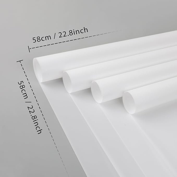 NESCCI 20 Sheet Flower Wrapping Paper - Waterproof Floral Bouquet Wrapping Paper, Florist Supplies Packaging Paper for Wedding Birthday Gift DIY (White)