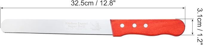 PATIKIL Floral Foam Knife, 1 Pcs 32.5 x 3.1CM Florist Professional Cutting Knife for Flower Foam Block Cake, Wooden Handle