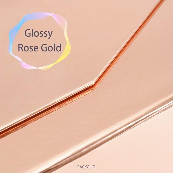 1Pcs 13x9x4 Inches Rose Gold Gift Boxes with Lids for Presents Magnetic gift box large Gift Box for Bridesmaid Proposal，Groomsman (Glossy Rose Gold)