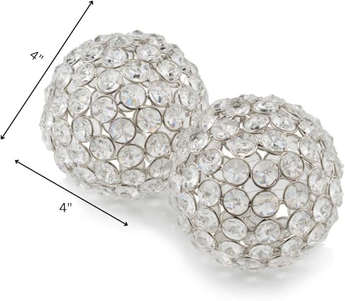 Modern Day Accents Sphere, 4 Inches, Silver