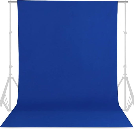 GFCC Royal Blue Backdrop - 8FTX10FT Polyester Blue Photo Backdrop for Photoshoot Background for Photography Screen Video Recording Photo Background