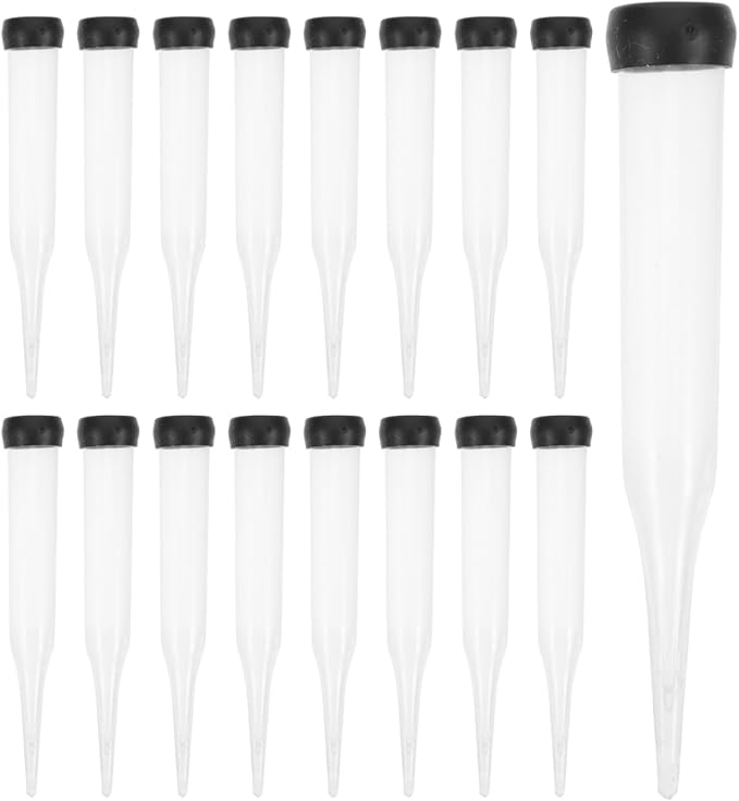 50pcs Transparent Plastic Flower Water Tubes for Fresh Flower Nutrition Floral Water Retention Tubes Florist Supplies for Home Craft