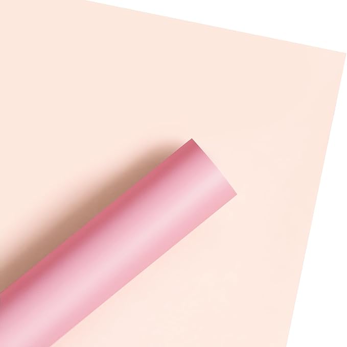 WRAPAHOLIC 20 Sheets Flower Wrapping Paper - 22.4 x 22.4 inch Light Pink Color Water-Resistant Floral Bouquet Wrapping Paper, Florist Supplies Packaging for Wedding Birthday Gift DIY