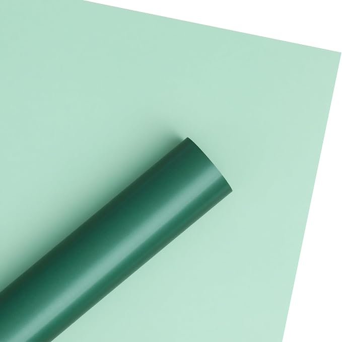 WRAPAHOLIC 20 Sheets Flower Wrapping Paper - 22.4 x 22.4 inch Emerald Green Series Water-Resistant Floral Bouquet Wrapping Paper, Florist Supplies Packaging for Wedding Birthday Gift DIY
