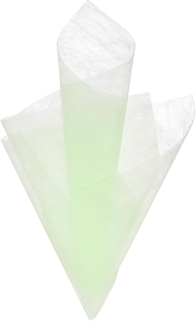 PATIKIL 11.8 inches Tissue Flower Wrapping Paper, 120 Sheets Waterproof Floral Bouquet Wraps Gift Packaging Tissue for Party Birthday Wedding Holiday Decorations Crafts, Green