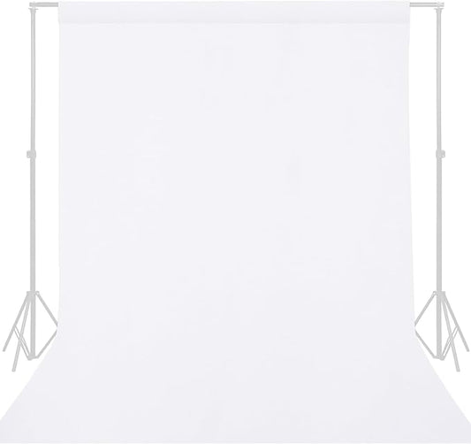 GFCC White Backdrop - 5FTX7FT White Photo Backdrop for Photoshoot Background for Photography Screen Video Recording Picture Background