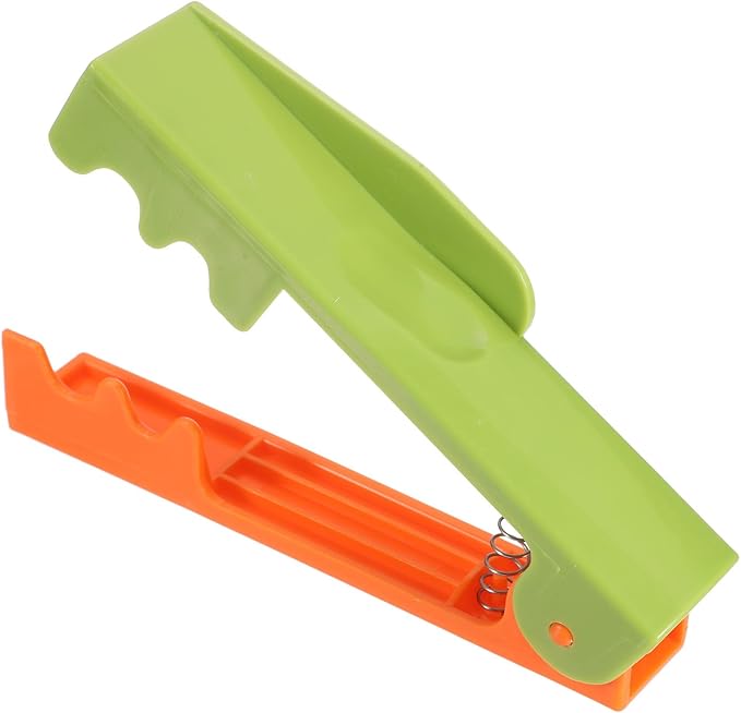 HARFINGTON 2pcs Rose Thorn Stripper Tool 5.5" ABS Plastic Flower Thorn Leaf Remover Flower Stem and Leaf Stripping for Gardening Home Florist Flower Arrangement, Orange Green