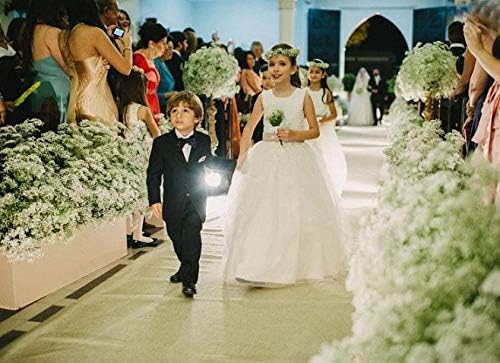 Bringsine Baby Breath Gypsophila White Fake Artificial Flowers for Arrangements DIY, Wedding Bridal Bouquets, Centerpieces Party Home Decorations- 20PC