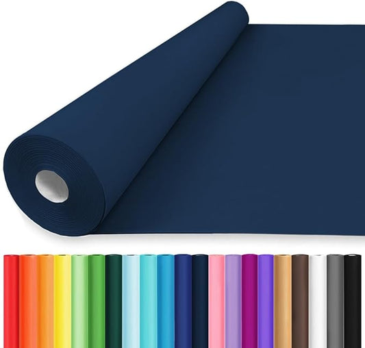 Vanhench 24"x2520" (210') Navy Blue Solid Color Wrapping Paper, Art Kraft Paper for Gift, Birthday, Bouquet Flower Crafts Packing & Poster Bulletin Board