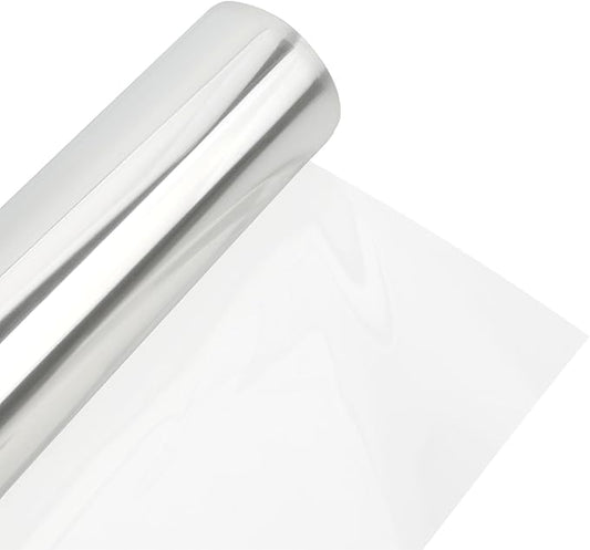 Clear Plastic Halloween Cellophane Wrap Roll for Gift Baskets(31.5 in x 98 ft), Large Transparente Wrapping Paper for Flower Bouquet Floral Food Art Craft Cellophane Sheets Cello Bags Stocking Stuffers
