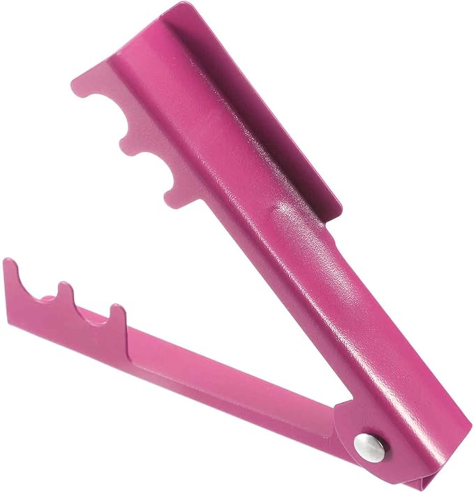 HARFINGTON 2pcs Rose Thorn Stripper Tool 5.5" Metal Flower Thorn Leaf Remover Flower Stem and Leaf Stripping for Gardening Home Florist Arrangement, Pink