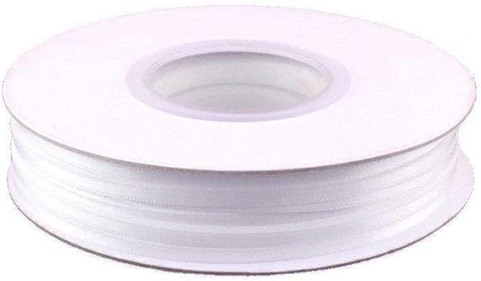 Morex Ribbon Double Face Satin Ribbon 1/8" X 500 YD White Ribbon for Gift Wrapping, Birthday Gift Cards, Satin Dress for Women, Silk Ribbons for Crafts, Wedding Gifts for Couple