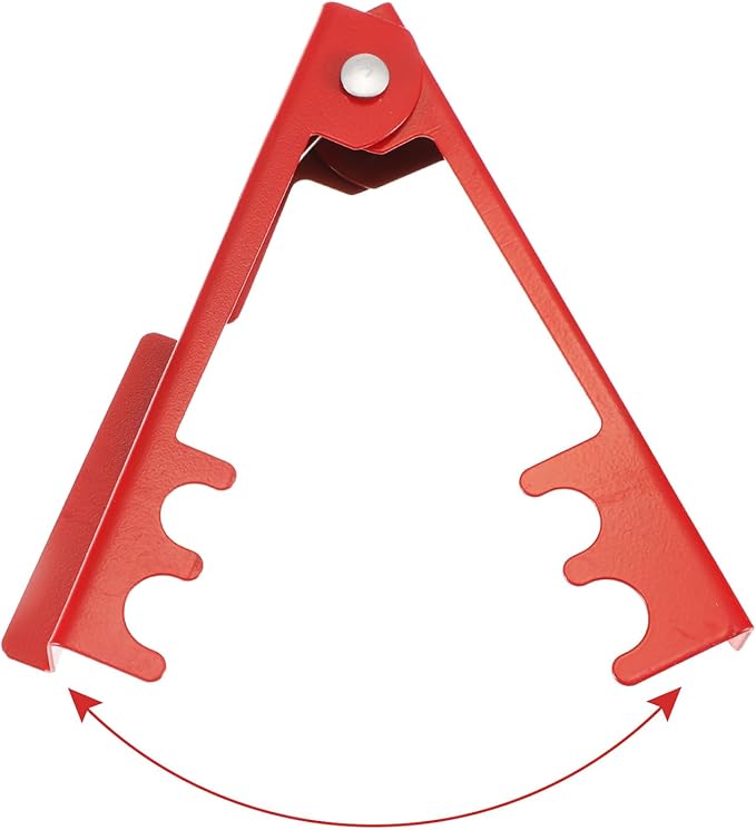 HARFINGTON 4pcs Rose Thorn Stripper Tool 5.5" Metal Flower Thorn Leaf Remover Flower Stem and Leaf Stripping for Gardening Home Florist Arrangement, Red