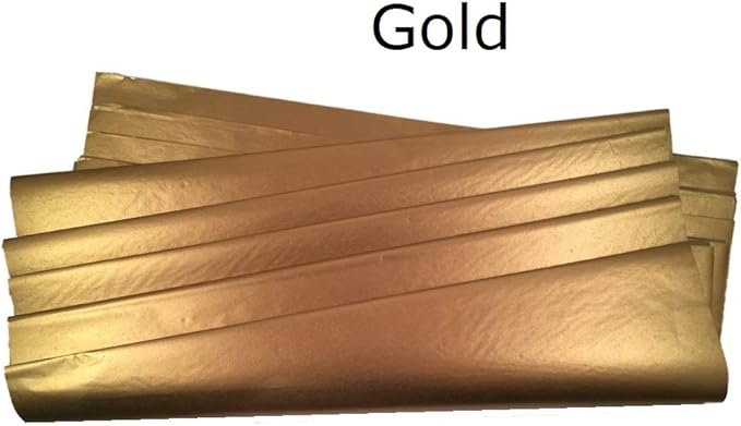 Ocean Tides 500 Sheets (14 x 20 Inches) Christmas Wrapping Paper – Gift Wrapping Tissue Paper Bulk for Crafts, Birthdays, & Holidays – Colored Tissue Papers for Gift Bags & Decorations, Gold