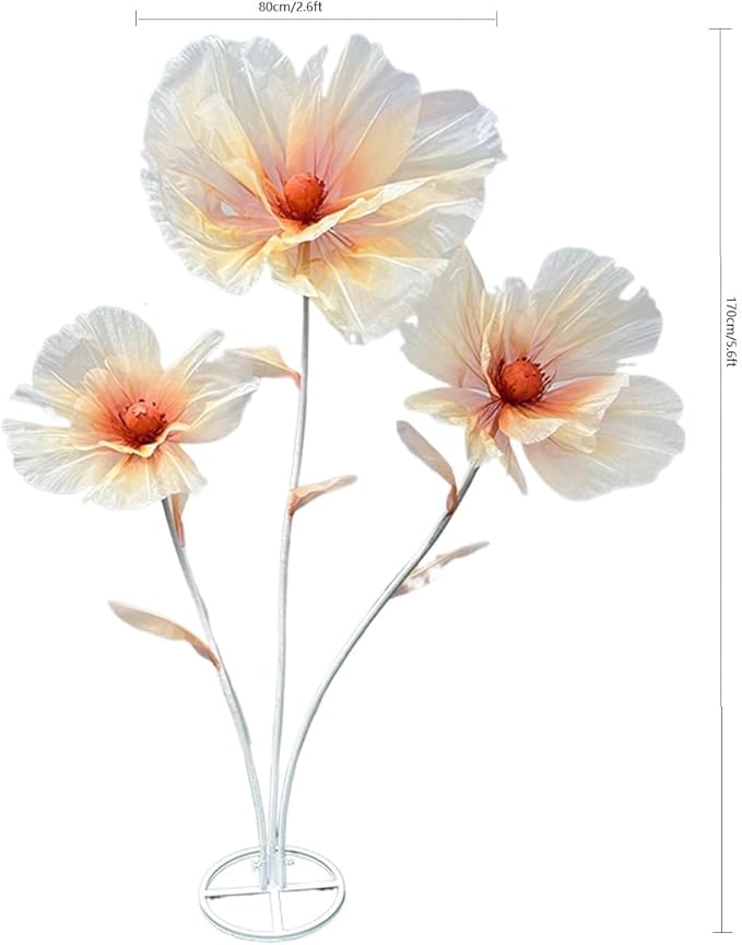 Giant Flower Decoration for Wedding Background, Party Decoration, Birthday Party, Photography Props, Shop Window Props, Banquet, Stage, Mall Display (Pink B)
