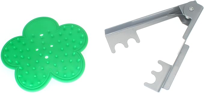 1 Set Rose Stem Leaf Thorn Stripper Stripping Tool Thorn Remove(Green+Silver)