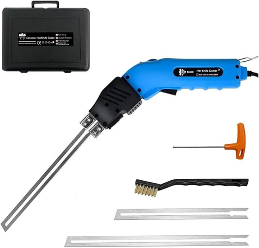 Foam Cutter Styrofoam Cutter Foam Electric Cutting Tool Air Cooled Hot Knife Adjustable Power Foam Cutter for EPP, EPS, XPS, EVA, Sponge, EPE, PU, Nylon(200W 110-120V)