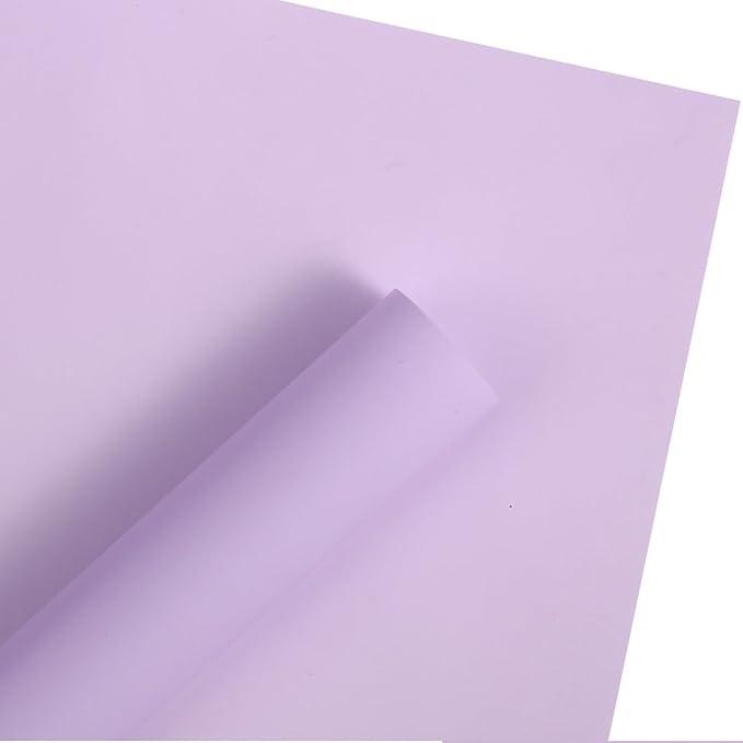 WRAPAHOLIC 20 Sheets Flower Wrapping Paper - 22.4 x 22.4 inch Pure Light Purple Water-Resistant Floral Bouquet Wrapping Paper, Florist Supplies Packaging for Wedding Birthday Gift DIY