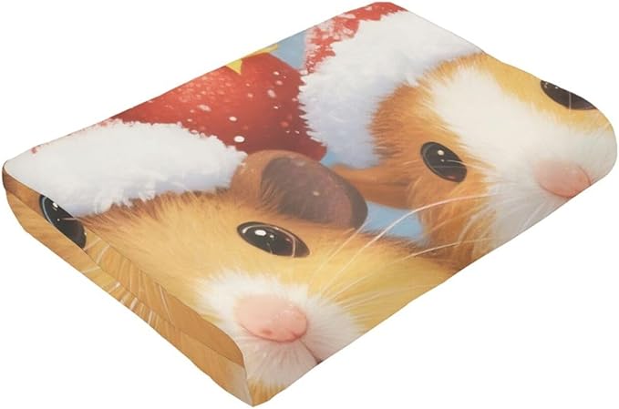 Guinea Pig Blanket Cute Christmas Guinea Pig Throw Blanket Soft Cozy Fleece Fuzzy Stuffed Plush Flannel Gifts for Girls Women Boys Kids Adults 40''x50''