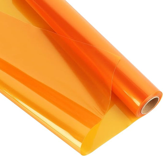 Cellophane Wrap Roll-Gold Wrapping Paper Roll 34 In Wide X 100 Ft Long, 3 Mil Thick Translucent Gold Cellophane Gift Wrapping Paper for Hampers, Flower Bouquets, Baskets, Treats, DIY Arts Crafts Décor