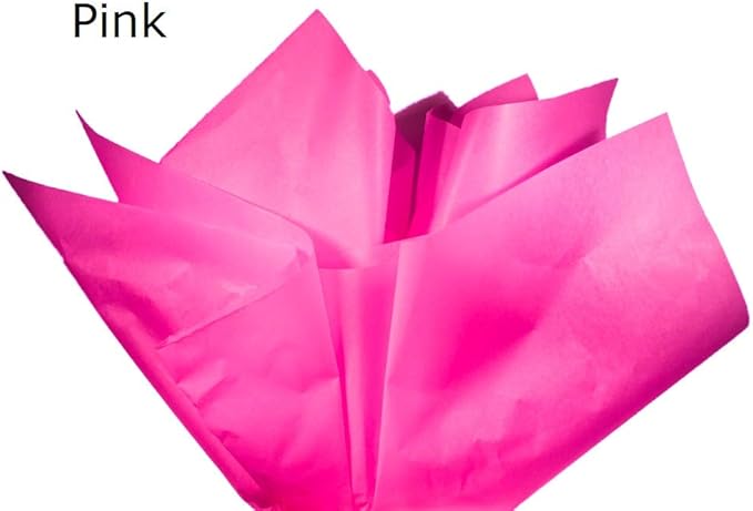 Ocean Tides 500 Sheets (14 x 20 Inches) Christmas Wrapping Paper – Gift Wrapping Tissue Paper Bulk for Crafts, Birthdays, & Holidays – Colored Tissue Papers for Gift Bags & Decorations, Pink