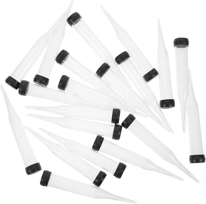 50pcs Transparent Plastic Flower Water Tubes for Fresh Flower Nutrition Floral Water Retention Tubes Florist Supplies for Home Craft