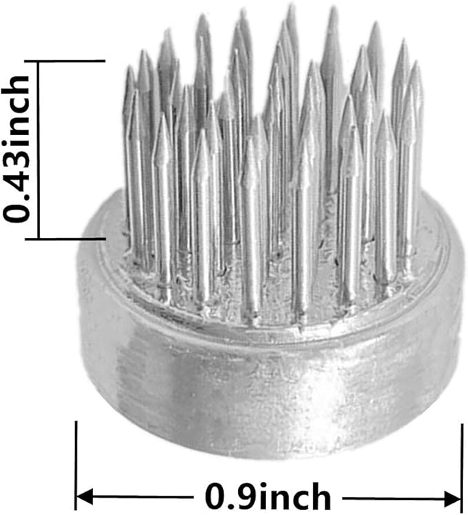 12Pcs Flower Frog 23mm/0.9inch Mini Floral Frog Japanese Ikebana Kenzan Table Numbers Holder Cut Flower Floral Arranger Stainless Steel Pin for Small Ikebana Vase