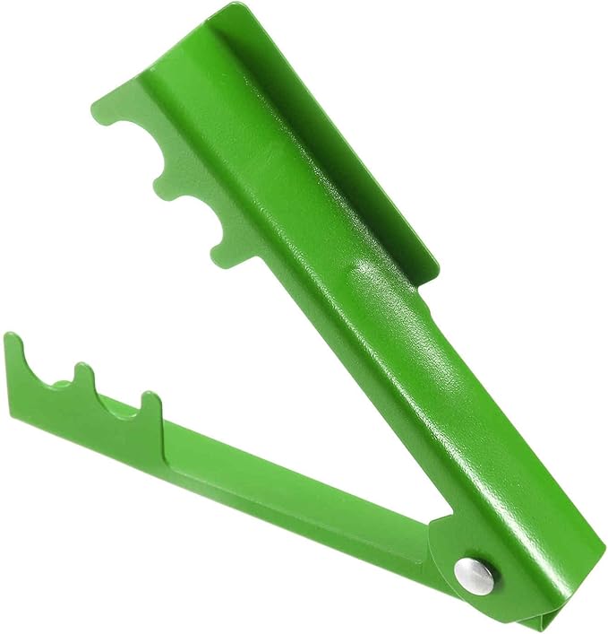 HARFINGTON 2pcs Rose Thorn Stripper Tool 5.5" Metal Flower Thorn Leaf Remover Flower Stem and Leaf Stripping for Gardening Home Florist Arrangement, Green