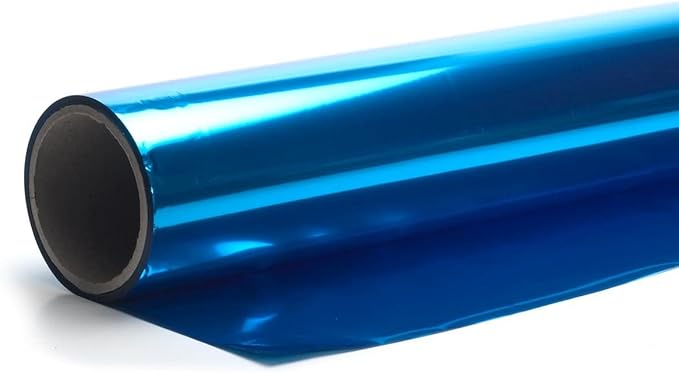 Anderson's Blue Shiny Metallic PVC Roll: 47" x 100' Flame-Resistant Event Decor for Weddings, Parties, Photo Booths, Gift Wrap, Table Covers, Backdrops, Crafts & Holiday Decorations