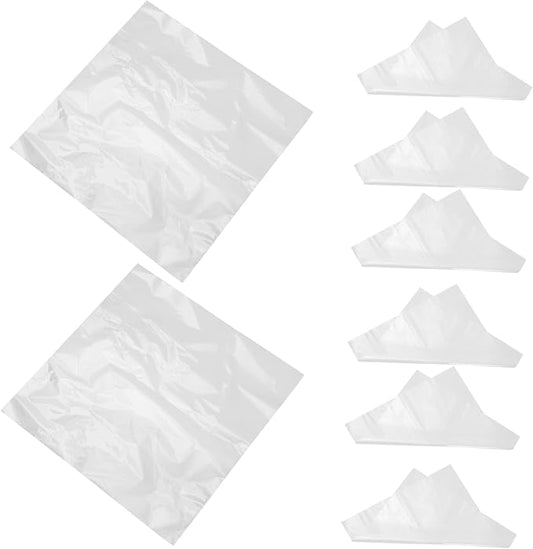SHERCHPRY 100pcs Transparent Cellophane Wrapping Paper for Floral Bouquets Clear Wrap Easy to Trim DIY Flower Arrangement Film for Presentation and Craft Use