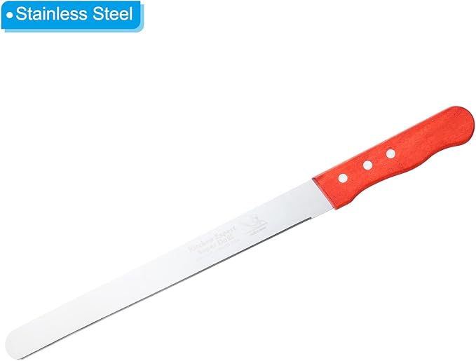 PATIKIL Floral Foam Knife, 1 Pcs 42.5 x 3.1CM Florist Professional Cutting Knife for Flower Foam Block Cake, Wooden Handle