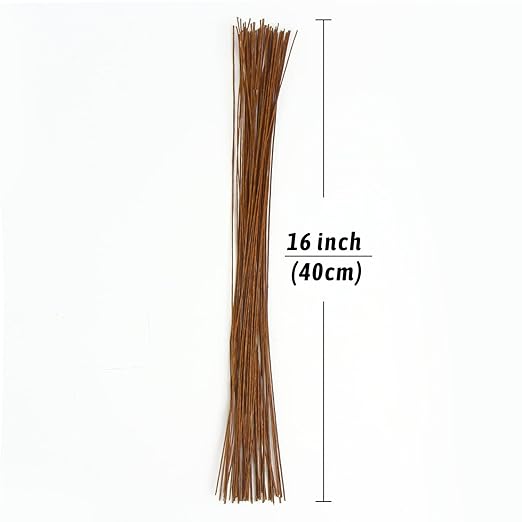 DECORA 18 Gauge Brown Floral Wire for Artificial Flower Making 16 inch,50/Package