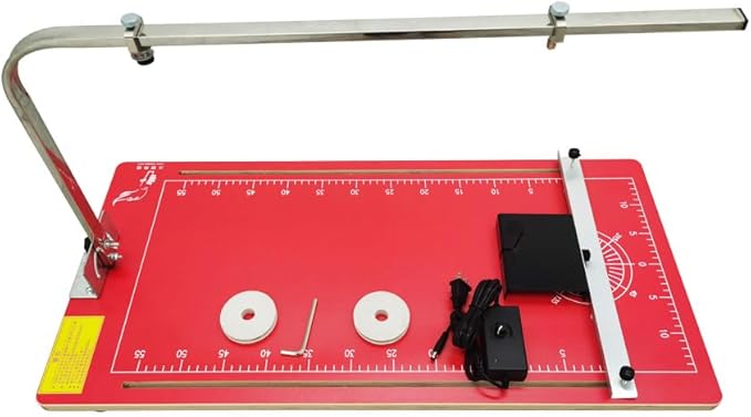 Hot Wire Foam Cutter 30.7x15 In Professional Heat Cutting Machine Foam Sponge Cutting Tool for Styrofoam Sponge EPE Ribbon KT Board Adjustable Angle and Temperature 110V 36W