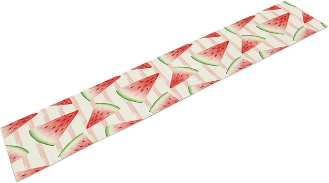 Watermelon Table Runner,Summer Fruit Tropical Birthday Party Decoration Dining Room Home Kitchen Table Decor 13 x 60Inch