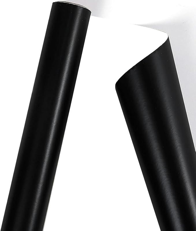 Black Christmas Wrapping Paper - Solid Color Matte Gift Wrapping Paper Roll Perfect for Wedding, Birthday for Men, Christmas, Baby Shower, Graduation Gifts, Father's Day Gifts - 17 Inches X 32.8 Feet