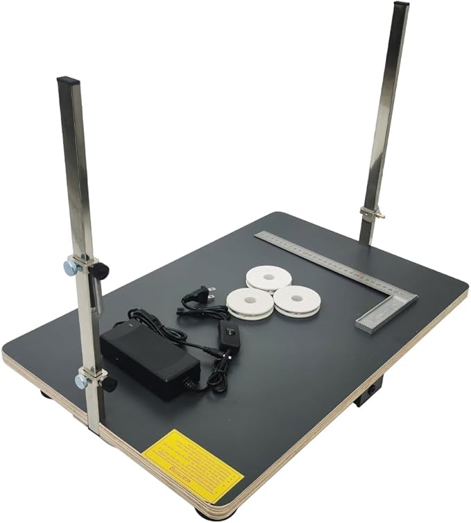 Tabletop Hot Wire Foam Cutter Hot Wire Foam Sponge Cutting Machine 22.8x15 In Adjustable Angle Professional Heat Cutting Machine for Styrofoam Sponge EPE Ribbon KT Board