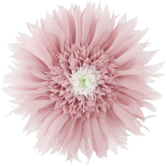 Hand Crafted 3D Flower Round Velvet Throw Pillow Cover Pink Decorative Floral Accent Pillowcase Cute Elegant Cushion with Insert for Bed Couch Car Farmhouse Home Decor Gift 12Inch Rose Gold